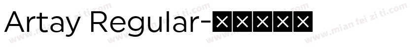 Artay Regular字体转换